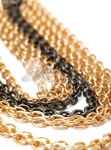 Image of Golden and black chains