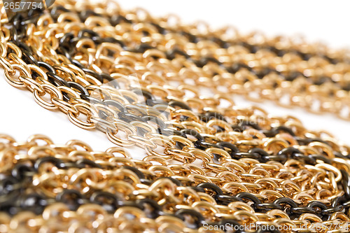 Image of Golden and black chains