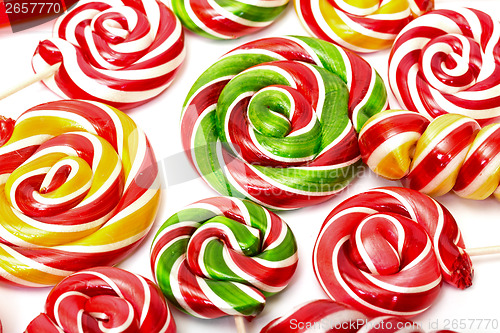 Image of Multi-colored lollypop