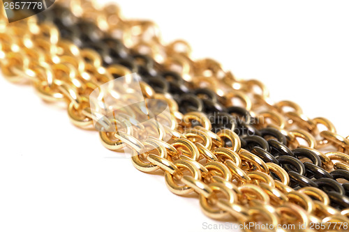 Image of Golden and black chains