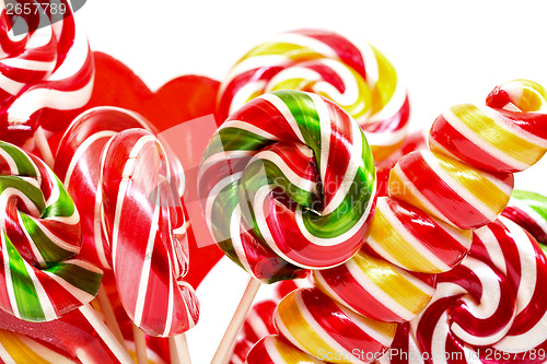 Image of Multi-colored lollypop