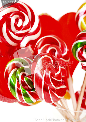 Image of Multi-colored lollypop