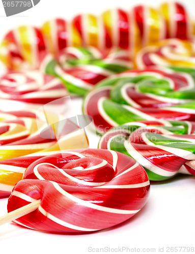 Image of Multi-colored lollypop