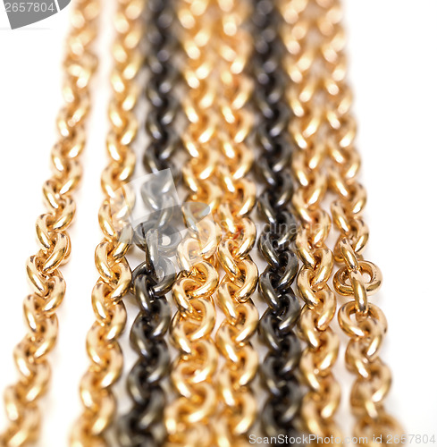 Image of Golden and black chains