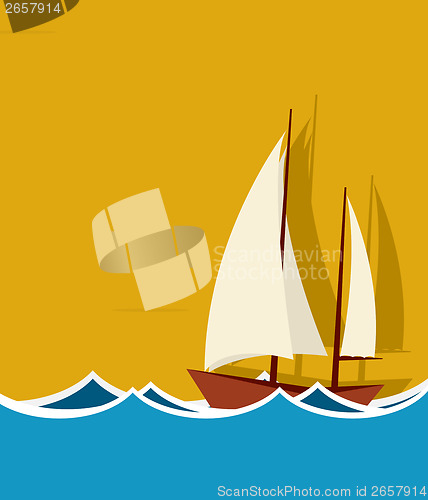 Image of Sailing boat background