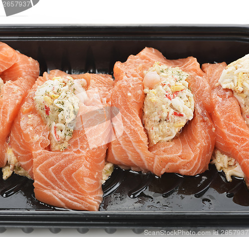 Image of Raw Stuffed Salmon