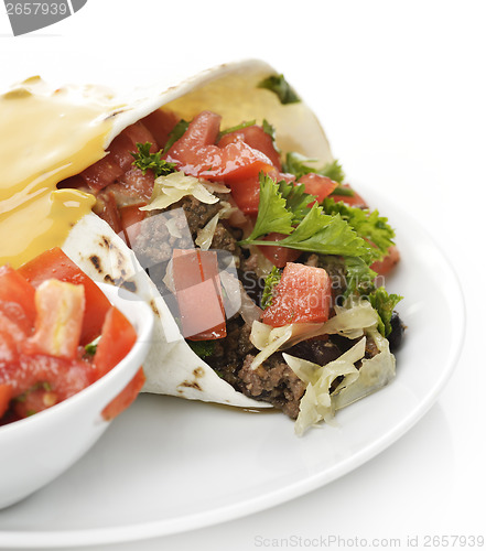 Image of Burrito With Beef And Vegetables 