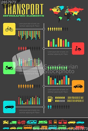 Image of Transportation Infographic Template.