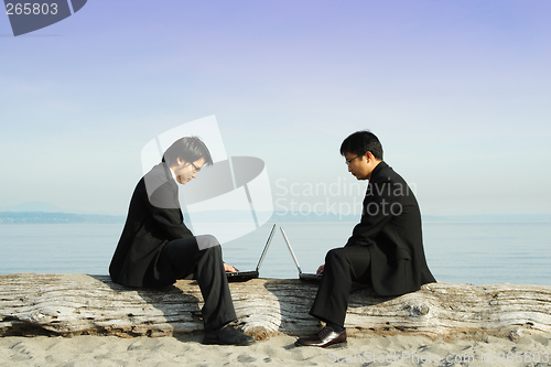 Image of Working businessmen