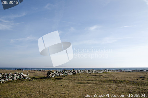 Image of Old gate at an ancient stonewall