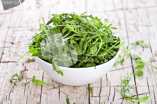 Image of rucola in a bowl 