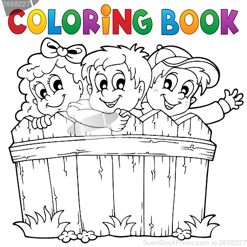 Image of Coloring book children theme 1