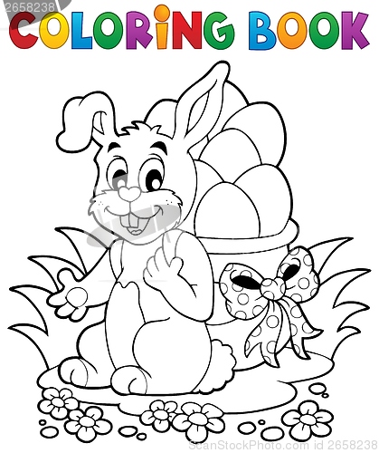 Image of Coloring book Easter bunny 1