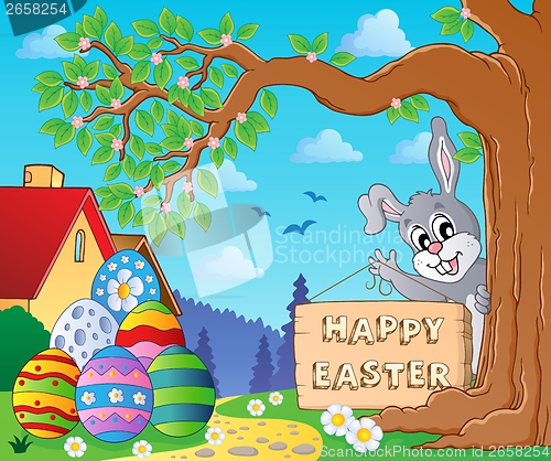 Image of Image with Easter bunny and sign 9