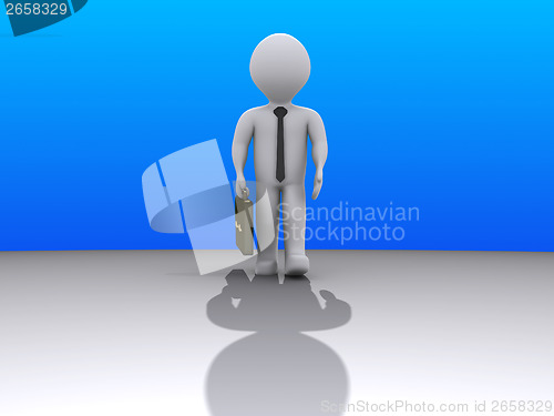 Image of Businessman coming from afar