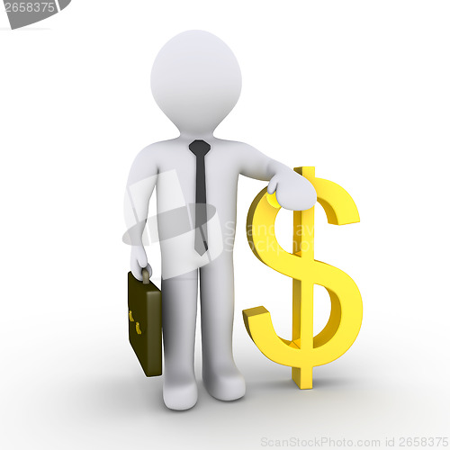 Image of Businessman with dollar sign
