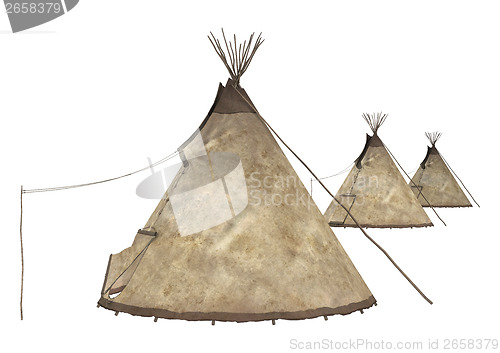 Image of Native American Teepees