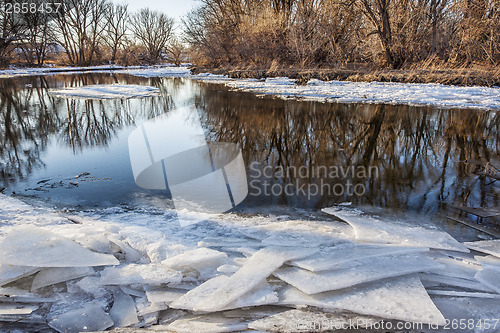 Image of river in winter