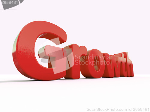 Image of 3d word growth