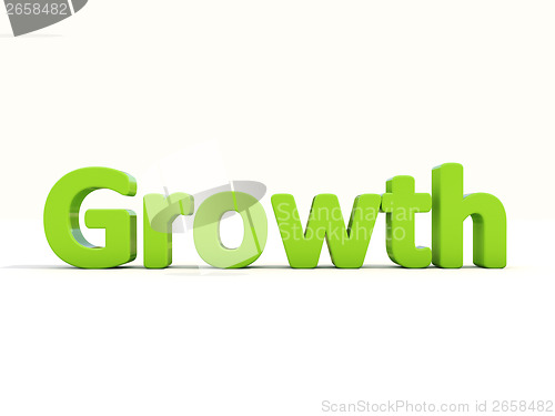 Image of 3d word growth