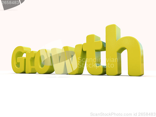 Image of 3d word growth