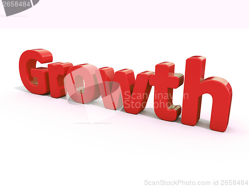 Image of 3d word growth