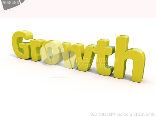 Image of 3d word growth