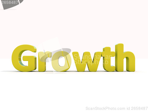 Image of 3d word growth