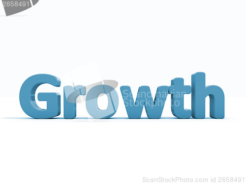 Image of 3d word growth