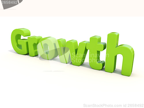 Image of 3d word growth