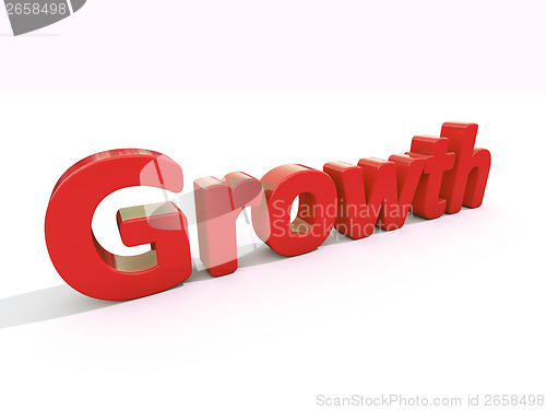 Image of 3d word growth