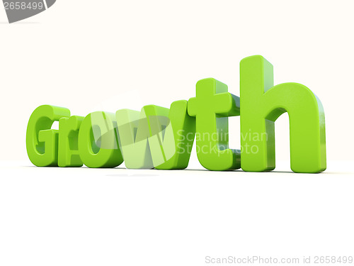 Image of 3d word growth