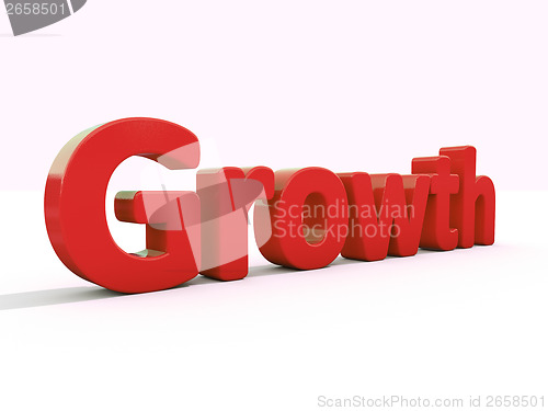 Image of 3d word growth