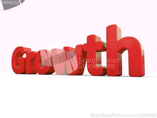 Image of 3d word growth