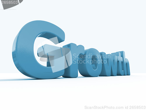 Image of 3d word growth