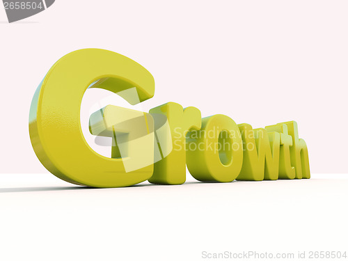 Image of 3d word growth