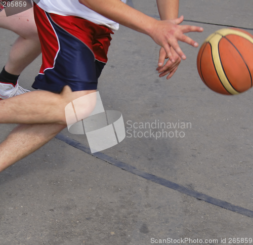 Image of Basketball action