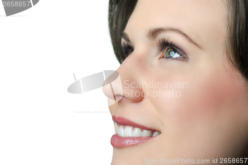 Image of Portrait smiling woman