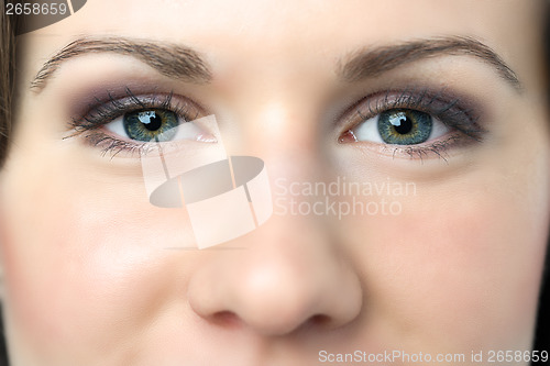 Image of Closeup woman eyes