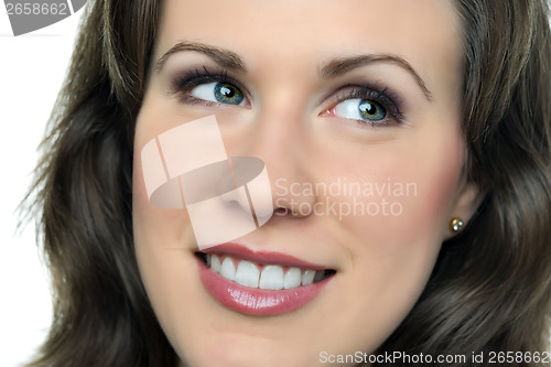 Image of Portrait smiling woman