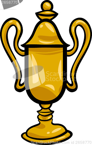 Image of winner cup clip art cartoon illustration