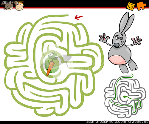 Image of cartoon maze or labyrinth game