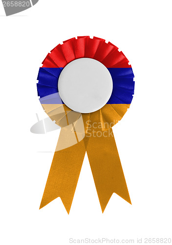 Image of Award ribbon isolated on a white background