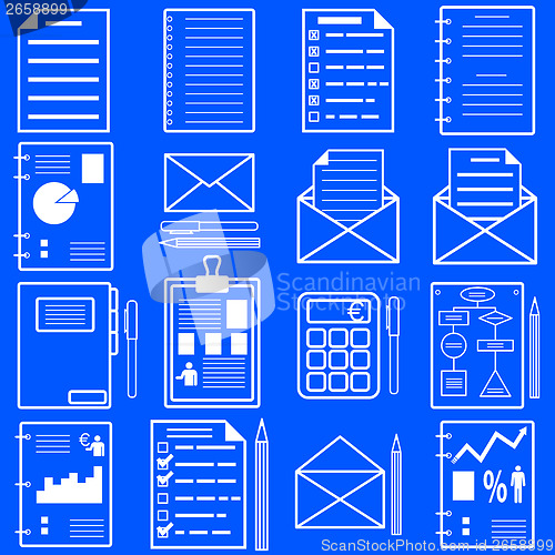 Image of Statistics and analytics file icons. Vector illustration.