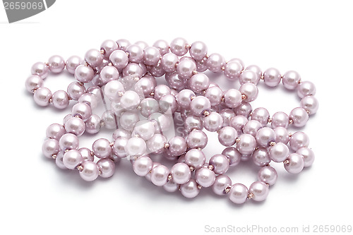 Image of  pink string of beads 