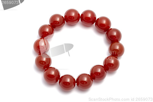 Image of Red bead bracelets 