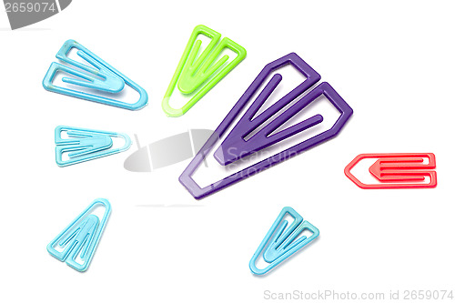 Image of Colorful paper-clips 