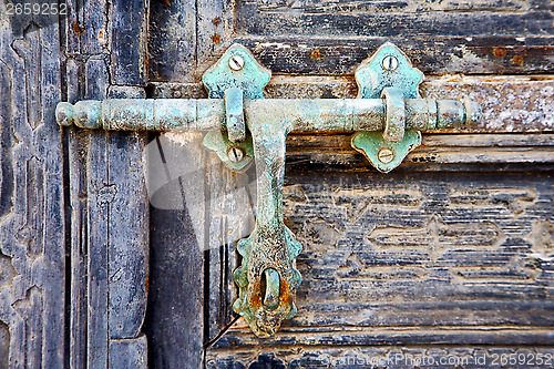 Image of door abstract  spain  closed   lanzarote 