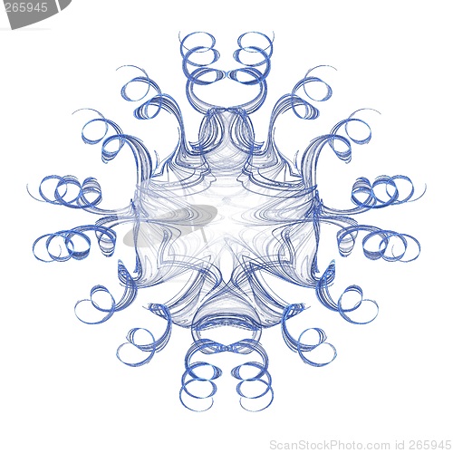 Image of Floral 3D fractal decoration
