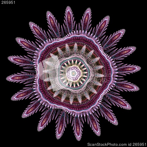 Image of Computer generated fractal flower
